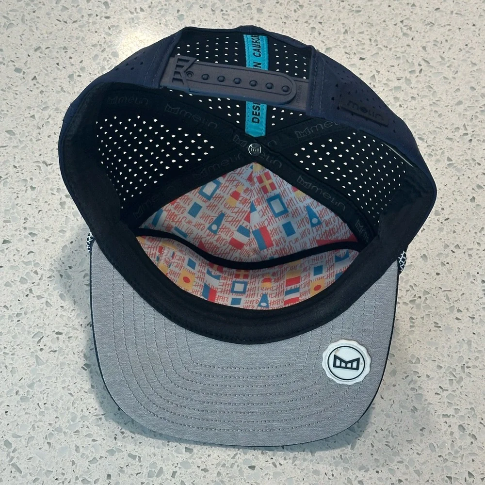 Navy Performance Rope-Trim Snapback Hat - Picture 6 of 10
